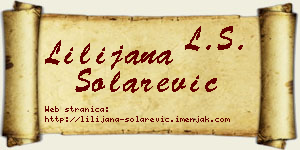 Lilijana Solarević vizit kartica